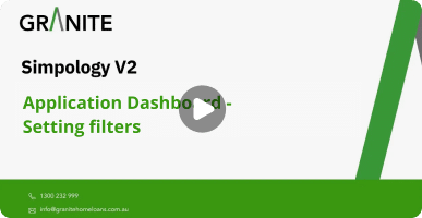 Simpology V2: Application Dashboard - Setting filters