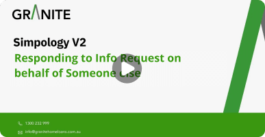 Responding to info requests on behalf of someone else in Simpology V2