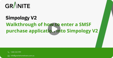 Walkthrough of how to enter a SMSF purchase application into Simpology V2